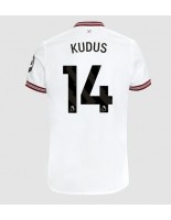 West Ham United Mohammed Kudus #14 Venkovní Dres 2023-24 Krátký Rukáv